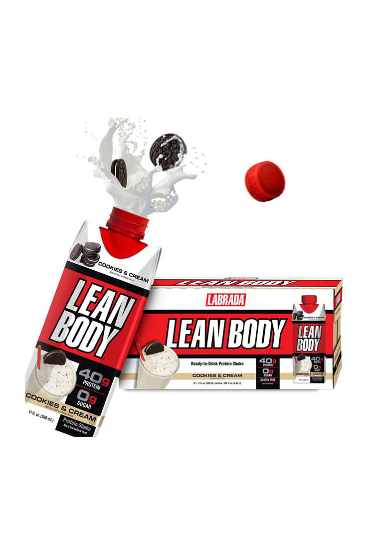 Lean Body RTD Protein Shake Cookies & Cream (12 x 500ml)