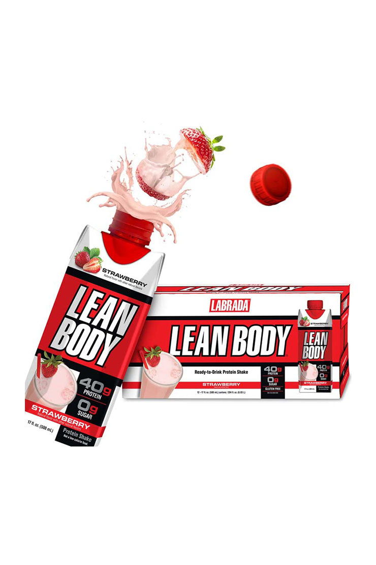 Lean Body RTD Protein Shake Strawberry (12 x 500ml)