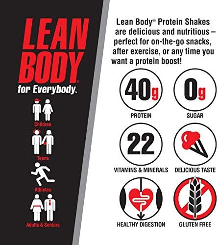 Lean Body RTD Protein Shake Chocolate (12 x 500ml)