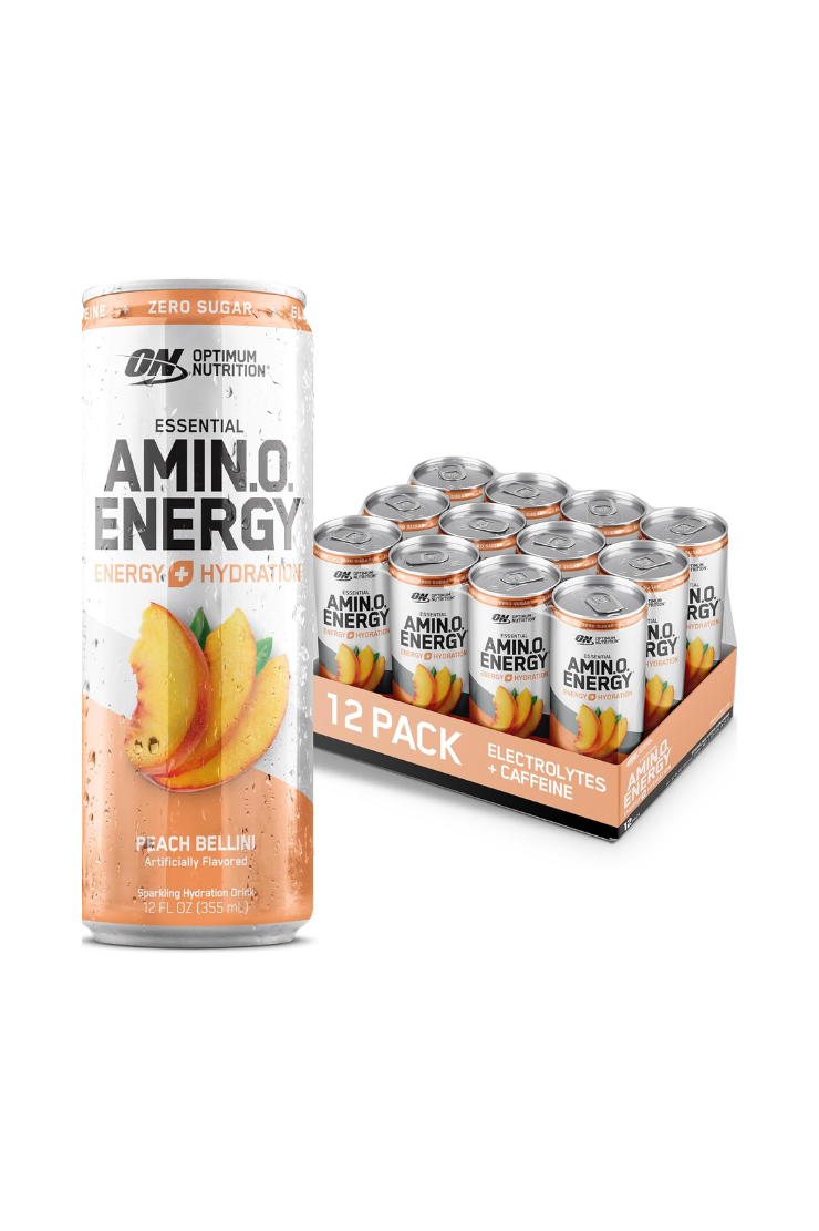 Optimum Nutrition Essential Amino Energy + Electrolytes Peach Bellini (12 x 355ml)