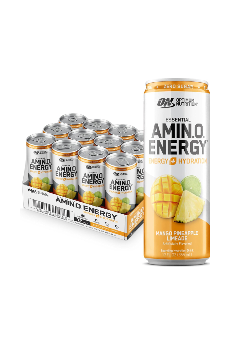 Optimum Nutrition Essential Amino Energy + Electrolytes Mango Pineapple Limeade (12 x 355ml)