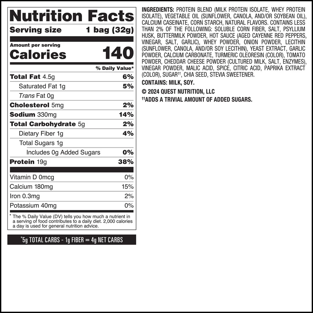 Quest Protein Chips Buffalo Ranch (8 x 32g)