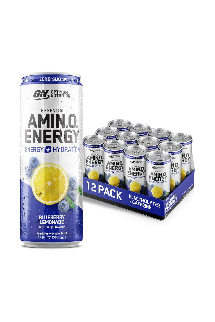 Optimum Nutrition Essential Amino Energy + Electrolytes Blueberry Lemonade (12 x 355ml)