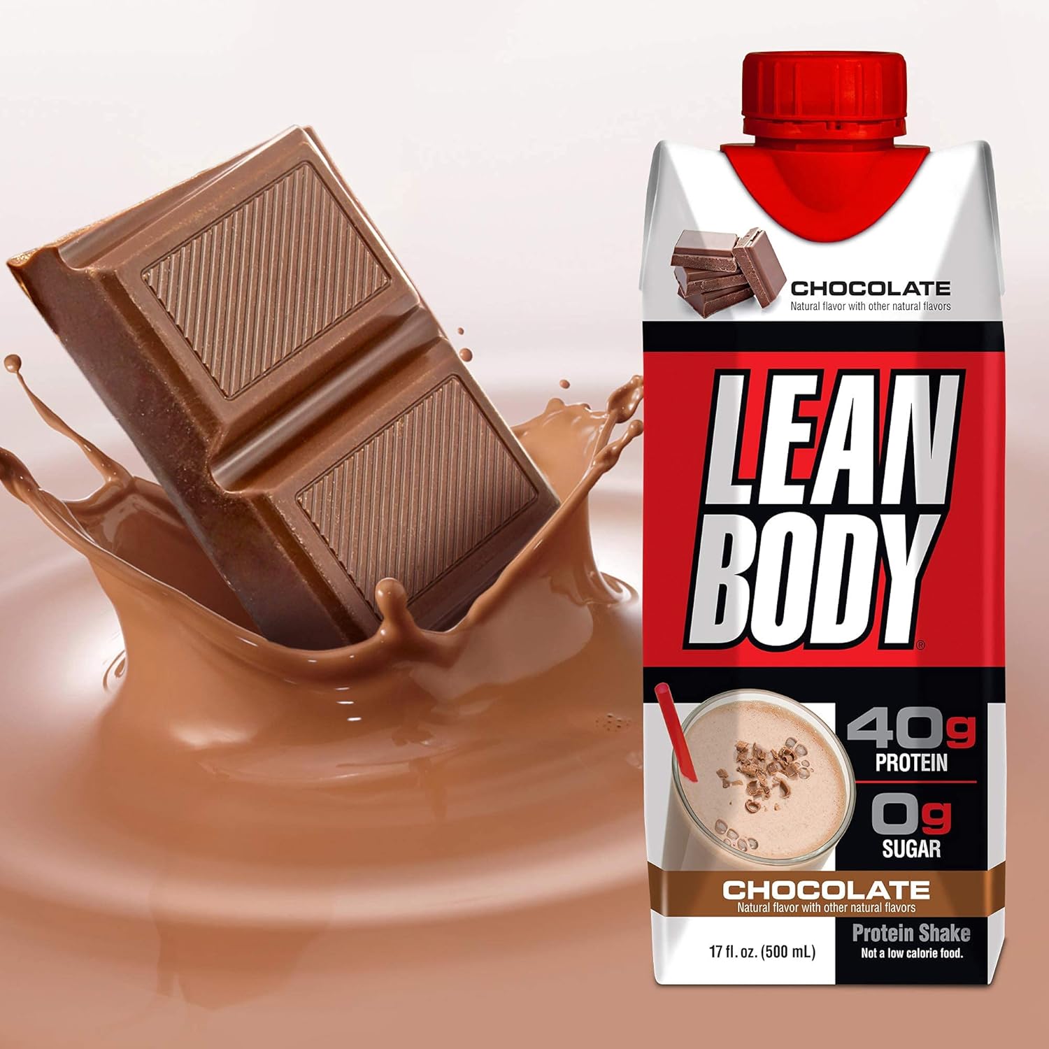 Lean Body RTD Protein Shake Chocolate (12 x 500ml)