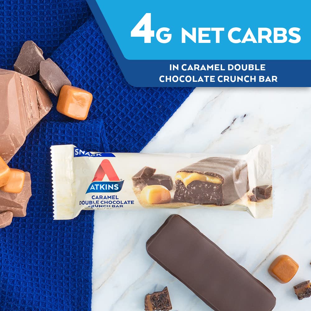 Atkins Snack Bar Caramel Double Chocolate Crunch (5 x 44g)