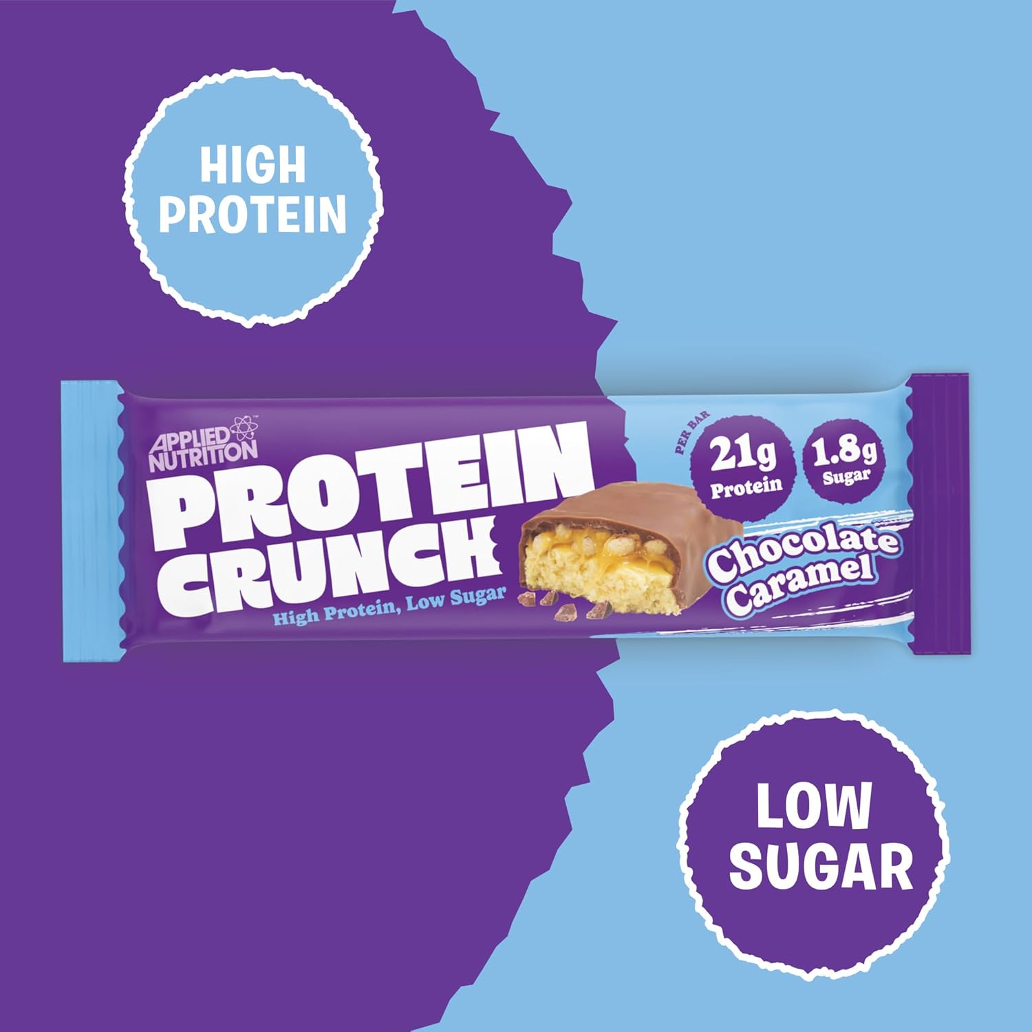 Applied Nutrition Protein Crunch Milk Chocolate Caramel (12 x 62g)