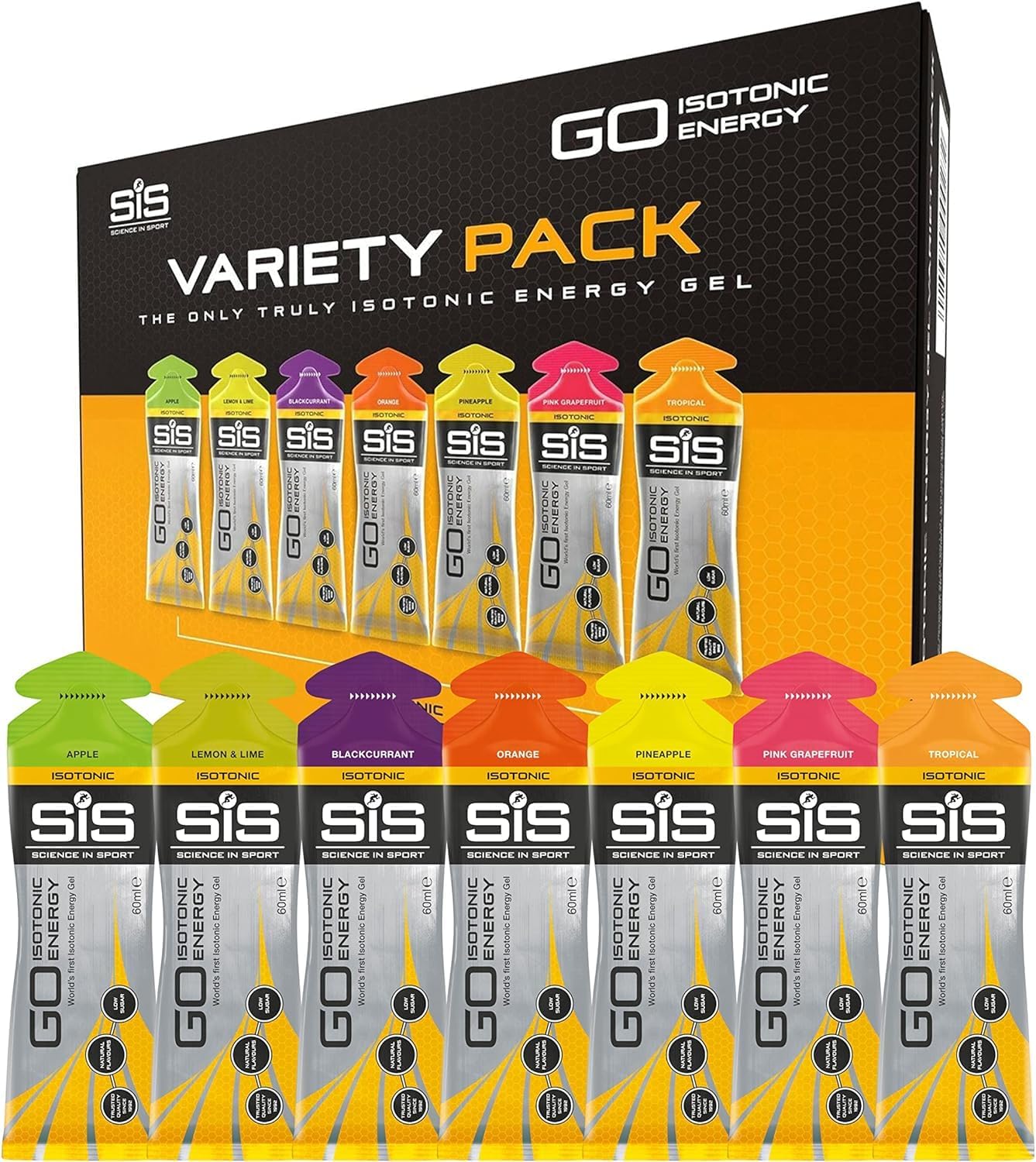 SiS GO Isotonic Gel Variety Pack (7 x 60ml)