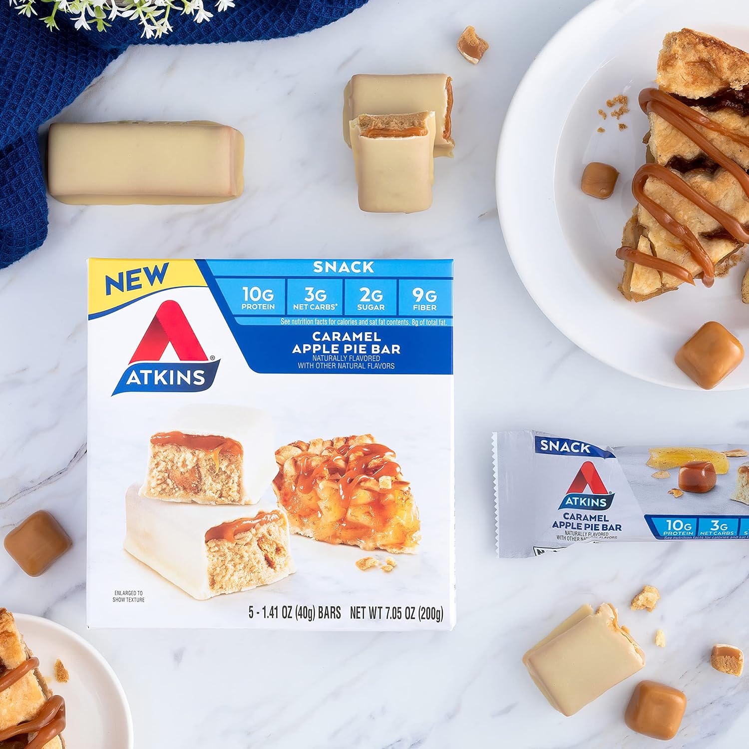 Atkins Snack Bar Caramel Apple Pie (5 x 44g)