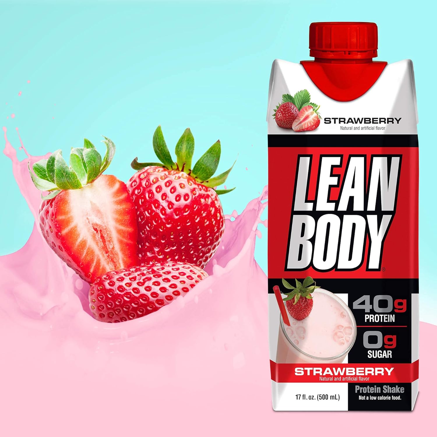 Lean Body RTD Protein Shake Strawberry (12 x 500ml)