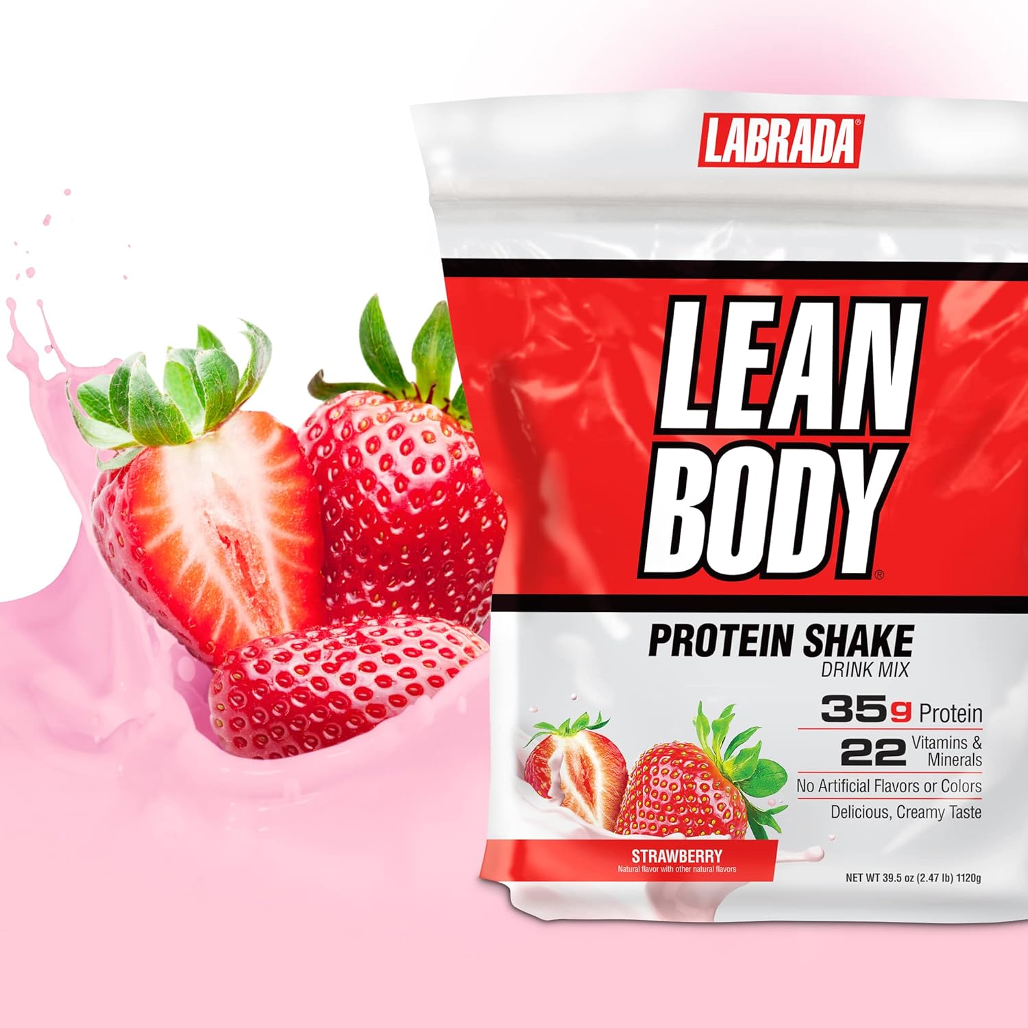 Labrada Protein Shake Strawberry 2.47lb