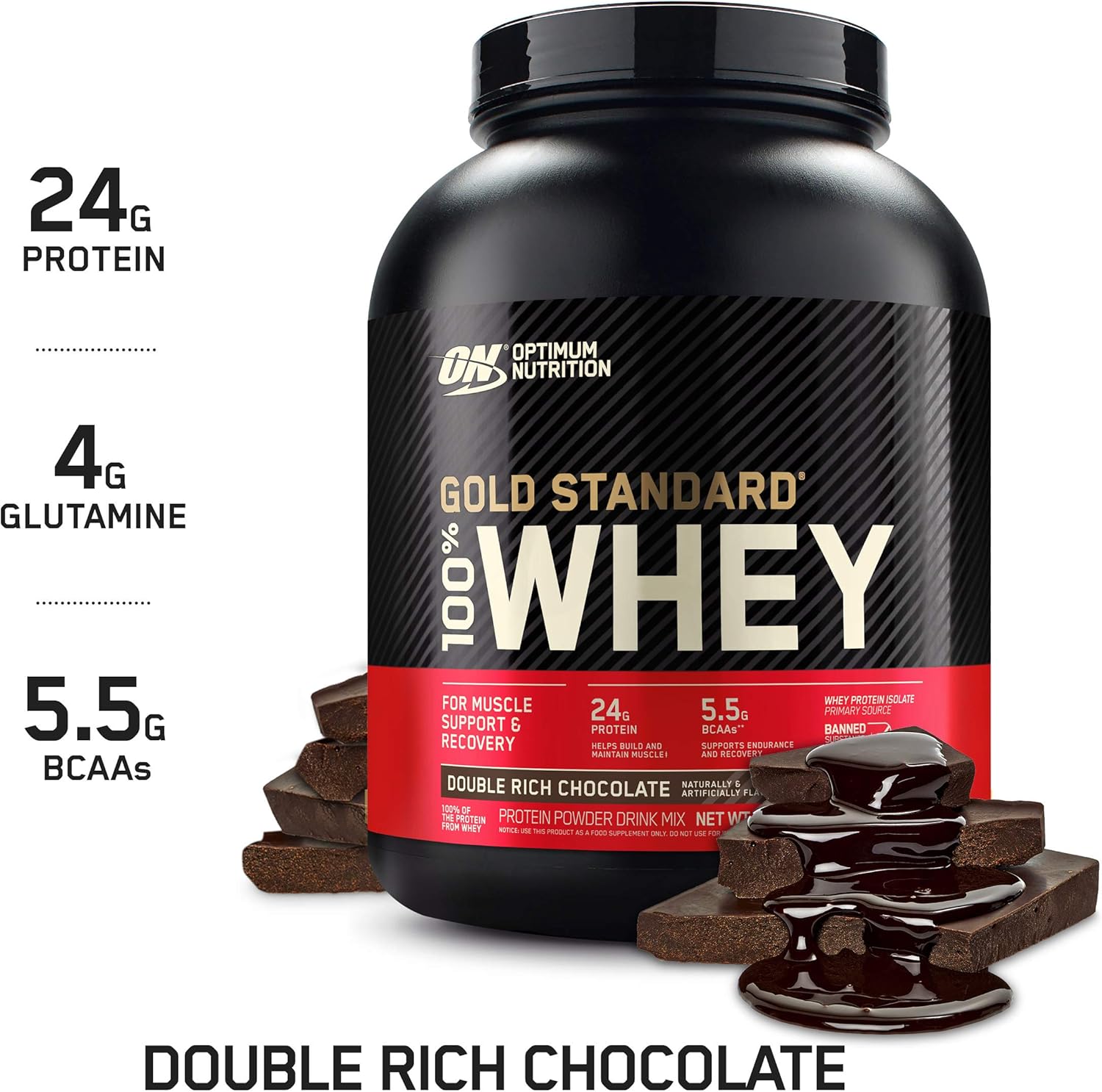 Optimum Nutrition Gold Standard 100% Whey Double Rich Chocolate 5lb