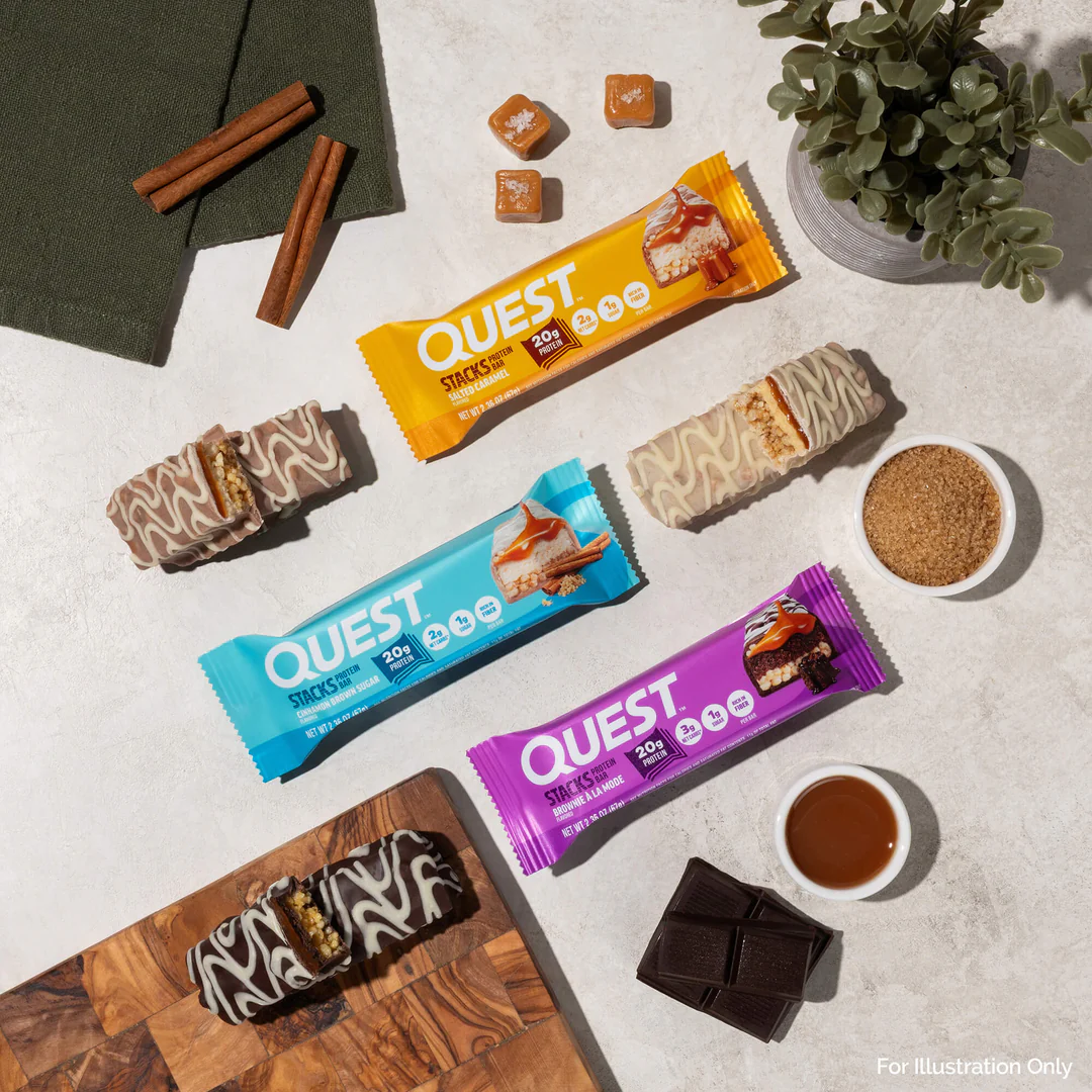 Quest Stack Protein Bars - Brownie a la Mode (12 x 67g)