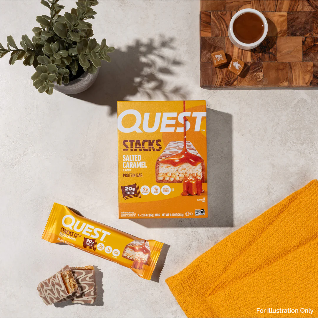 Quest Stack Protein Bars - Salted Caramel (12 x 67g)