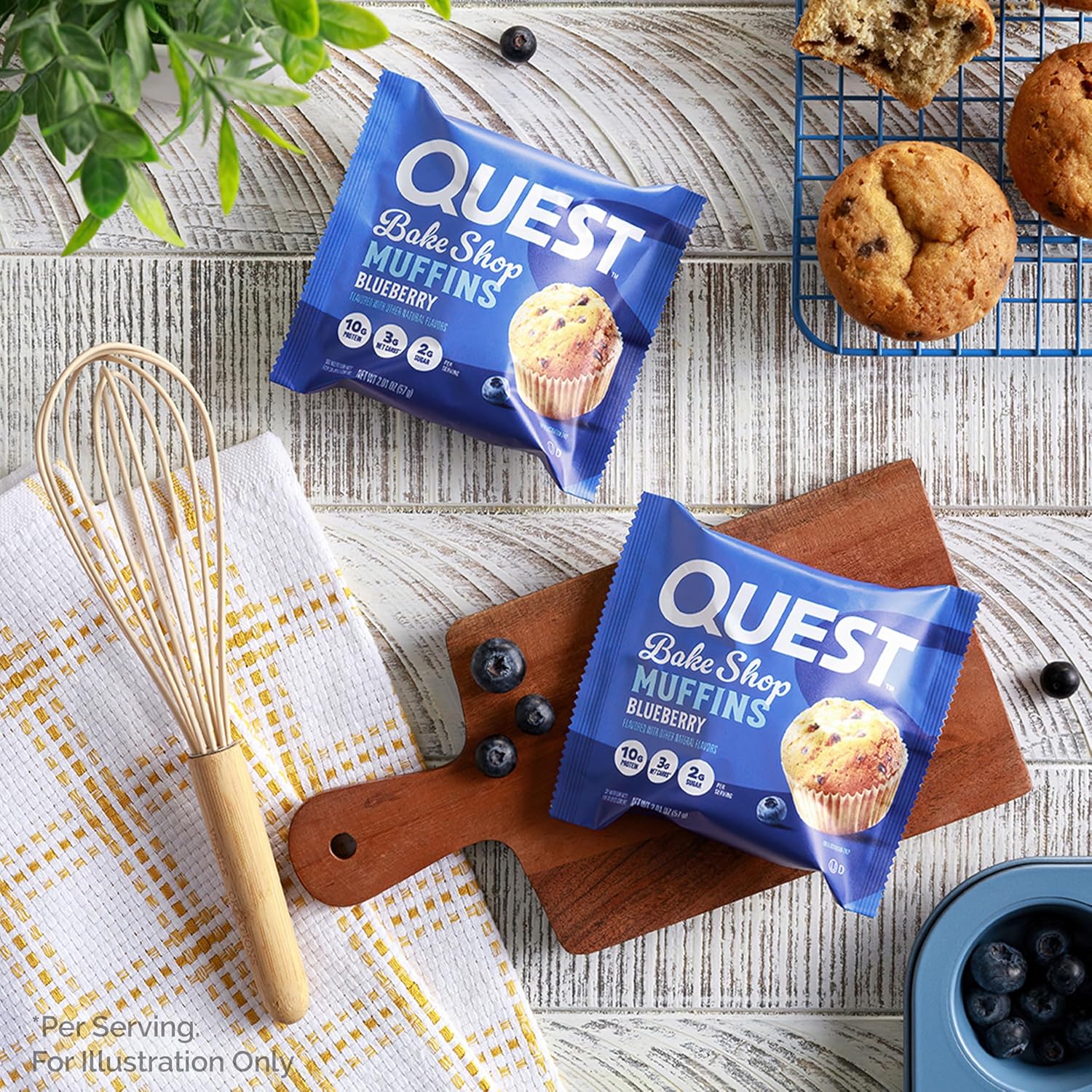 Quest Bake Shop Muffins - Blueberry