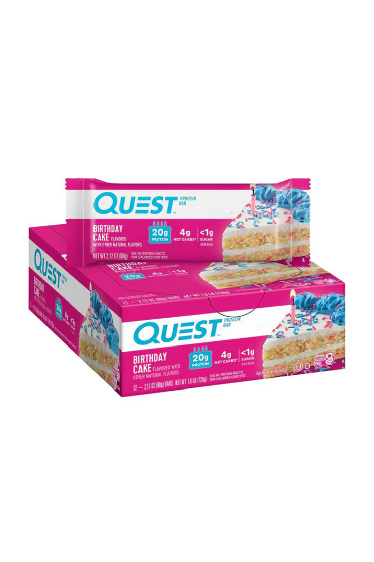 Quest Protein Bar Birthday Cake (12 x 60g)