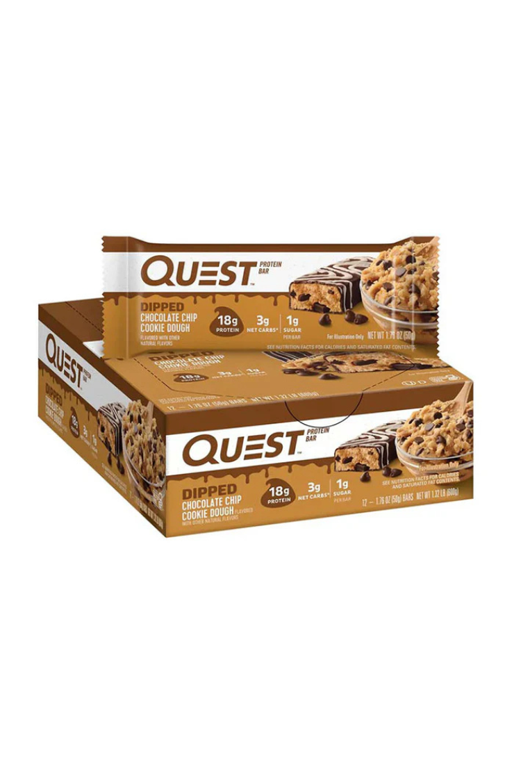 Quest Protein Bar Dip Choc Cookie Dough (12 x 60g)