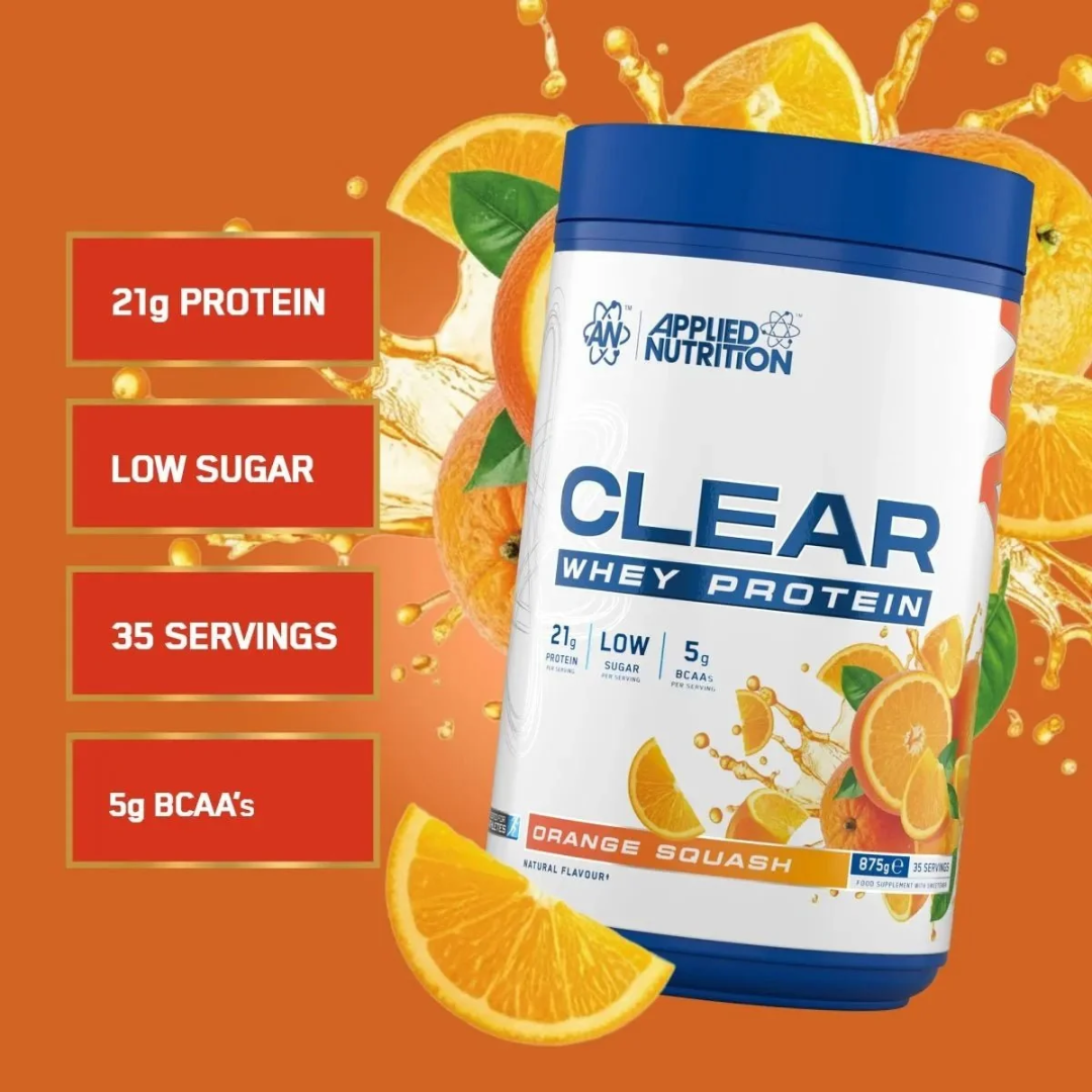 Applied Nutrition Clear Whey Protein Orange Squash 875g