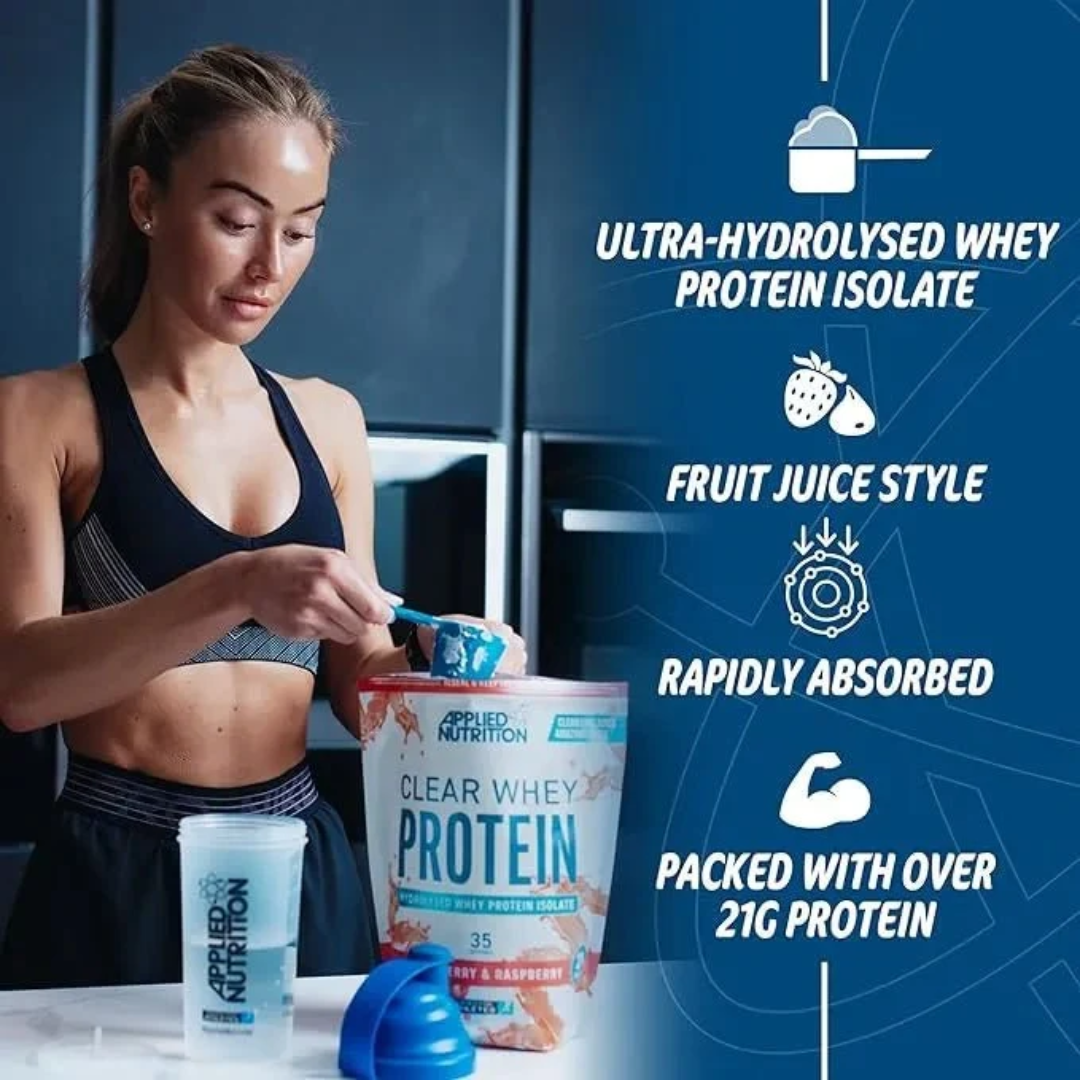 Applied Nutrition Clear Whey Protein Strawberry & Raspberry 875g