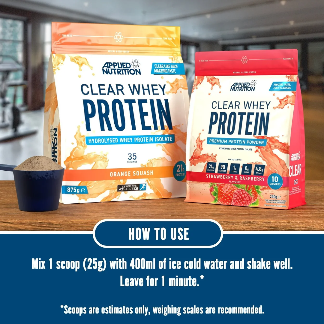 Applied Nutrition Clear Whey Protein Strawberry & Raspberry 875g