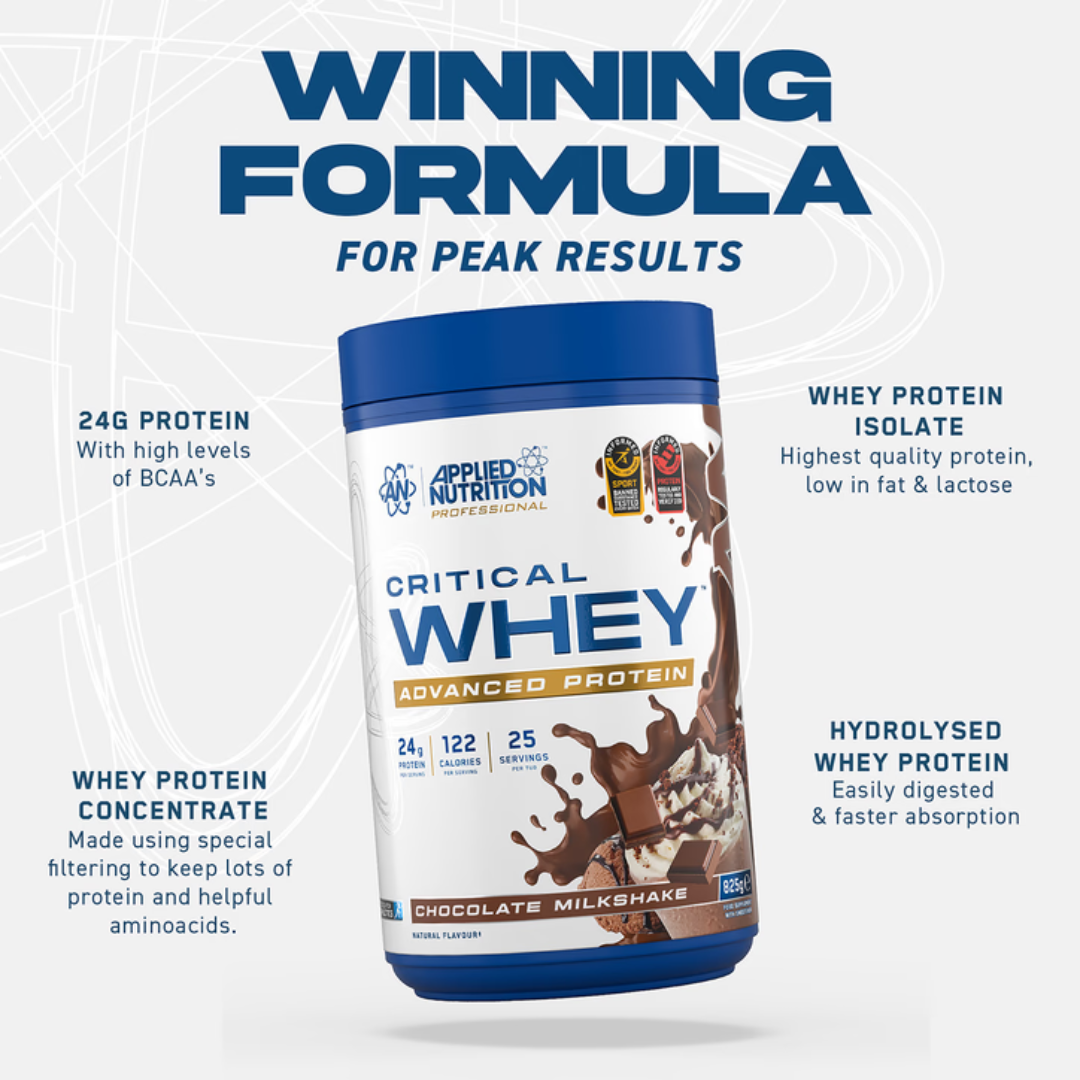 Applied Nutrition Critical Whey Chocolate Milkshake 825g