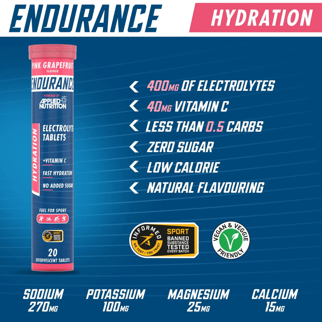 Applied Nutrition Effervescent Electrolyte Tablets - Pink Grapefruit 6 tubes