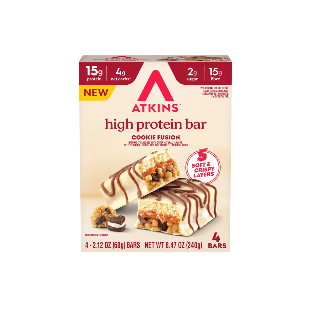 Atkins High Protein Bar Cookie Fusion (4 x 48g)