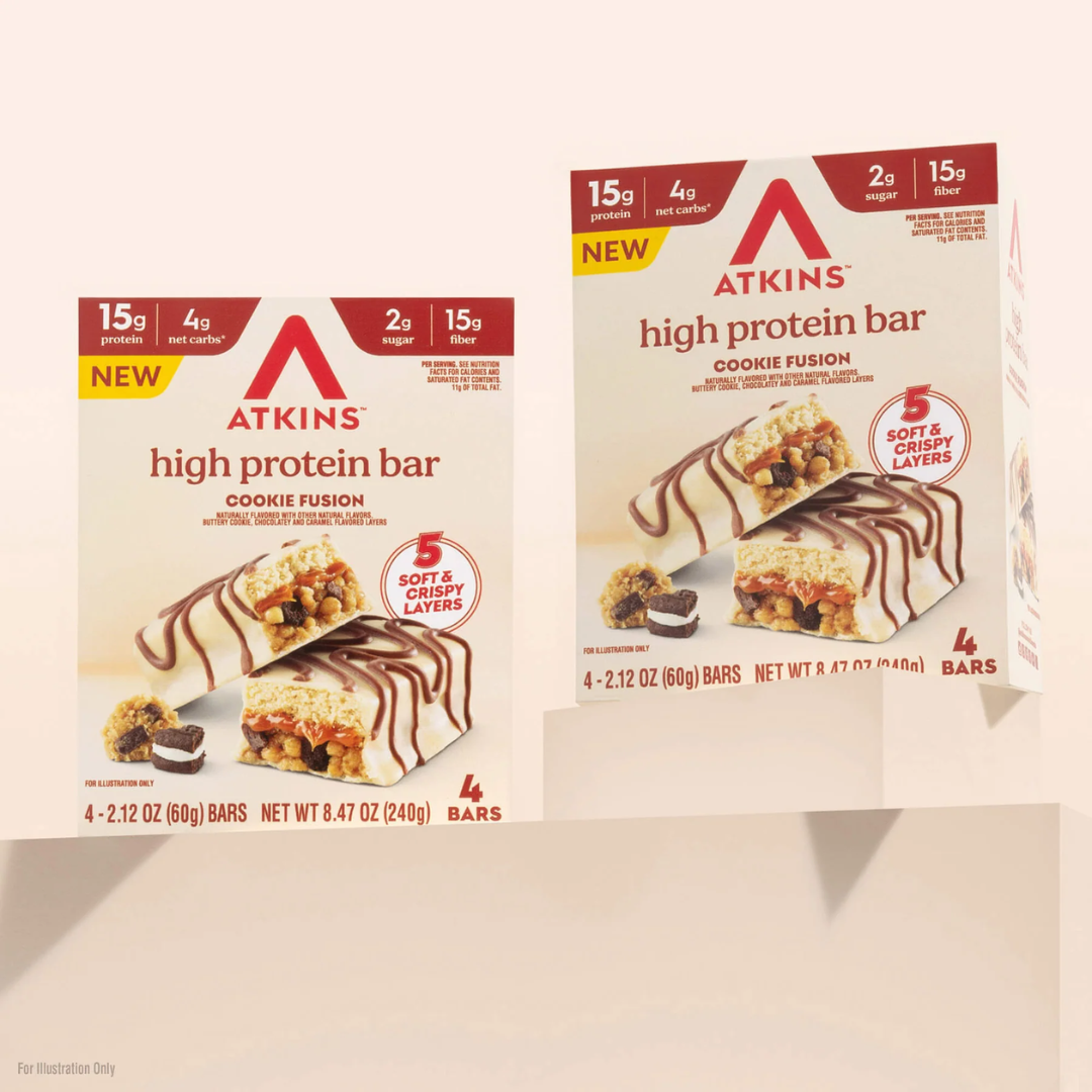 Atkins High Protein Bar Cookie Fusion (4 x 48g)