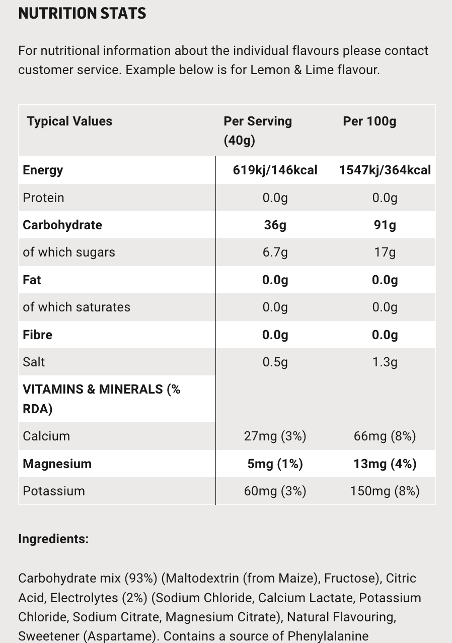 SiS GO Electrolyte Powder Blackcurrant 500g