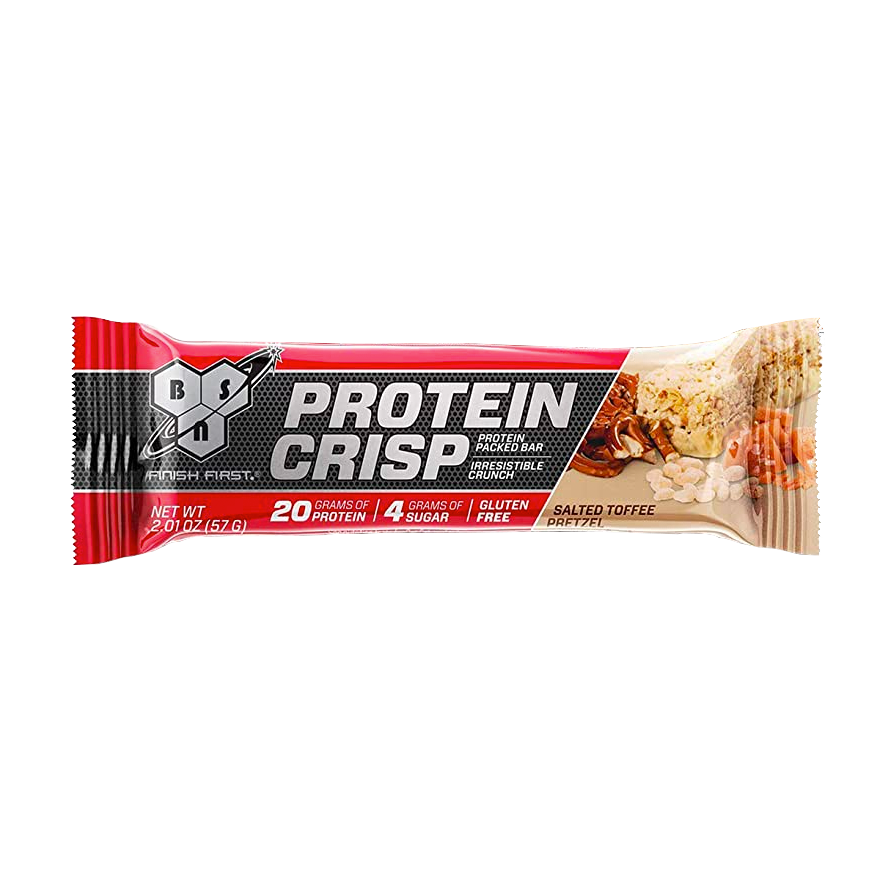 BSN Protein Crisp Protein Bar Salted Toffee Pretzel (12 x 55g)