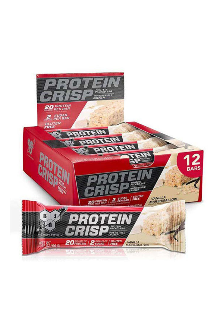 BSN Protein Crisp Protein Bar Vanilla Marshmallow (12 x 55g)