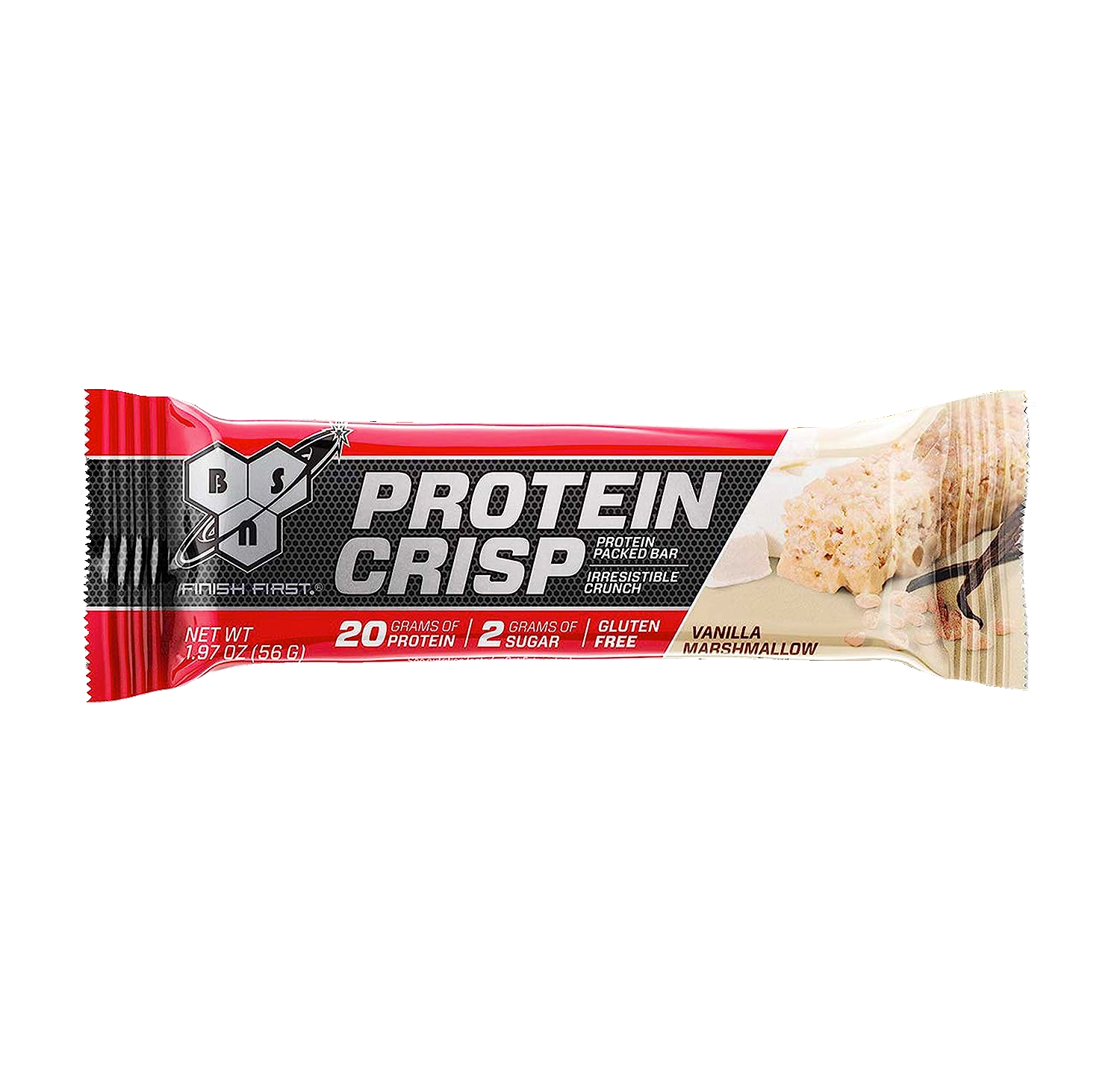 BSN Protein Crisp Protein Bar Vanilla Marshmallow (12 x 55g)