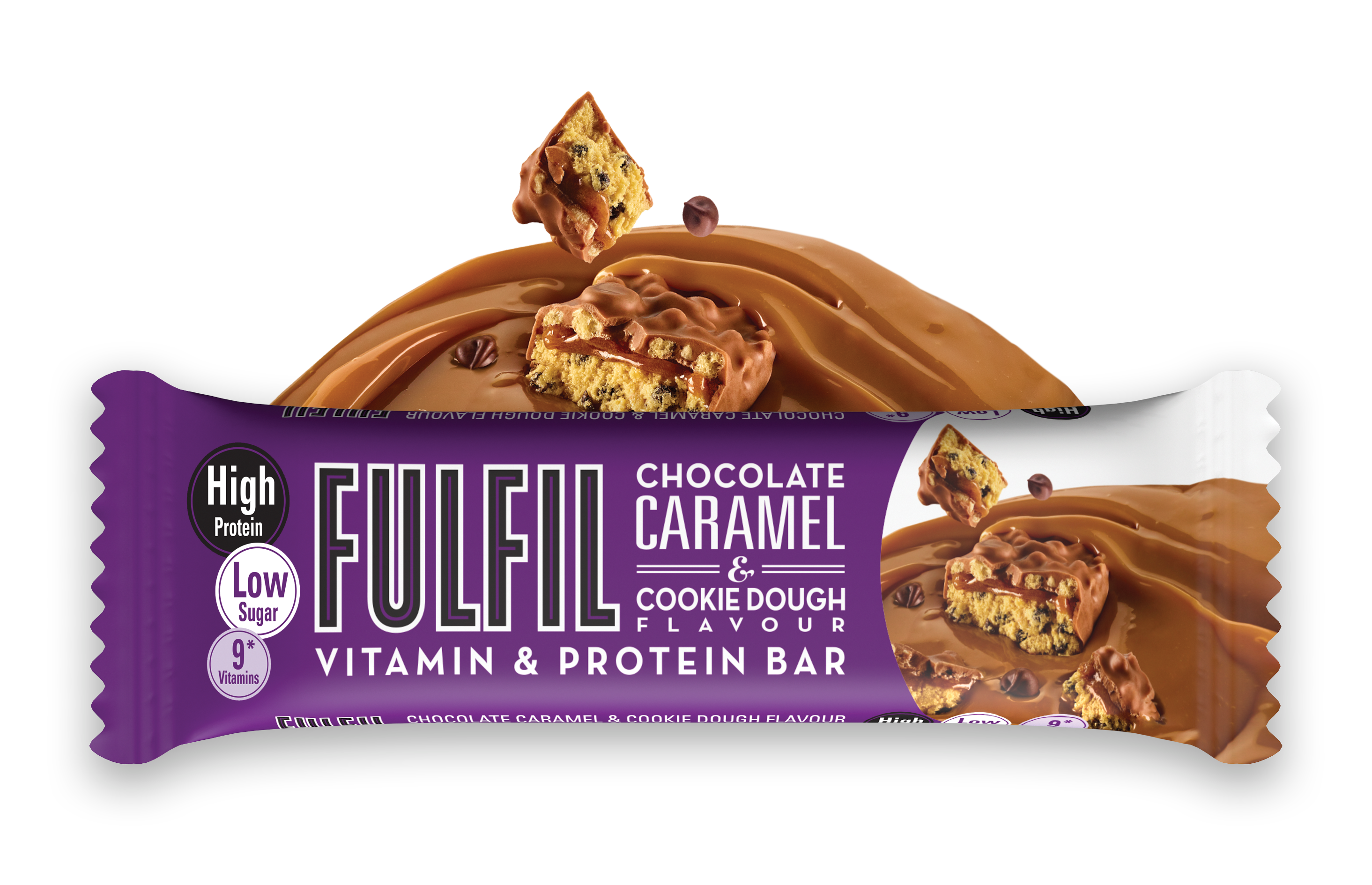 Fulfil Vitamin & Protein Bar Chocolate Caramel & Cookie Dough (15 x 55g)