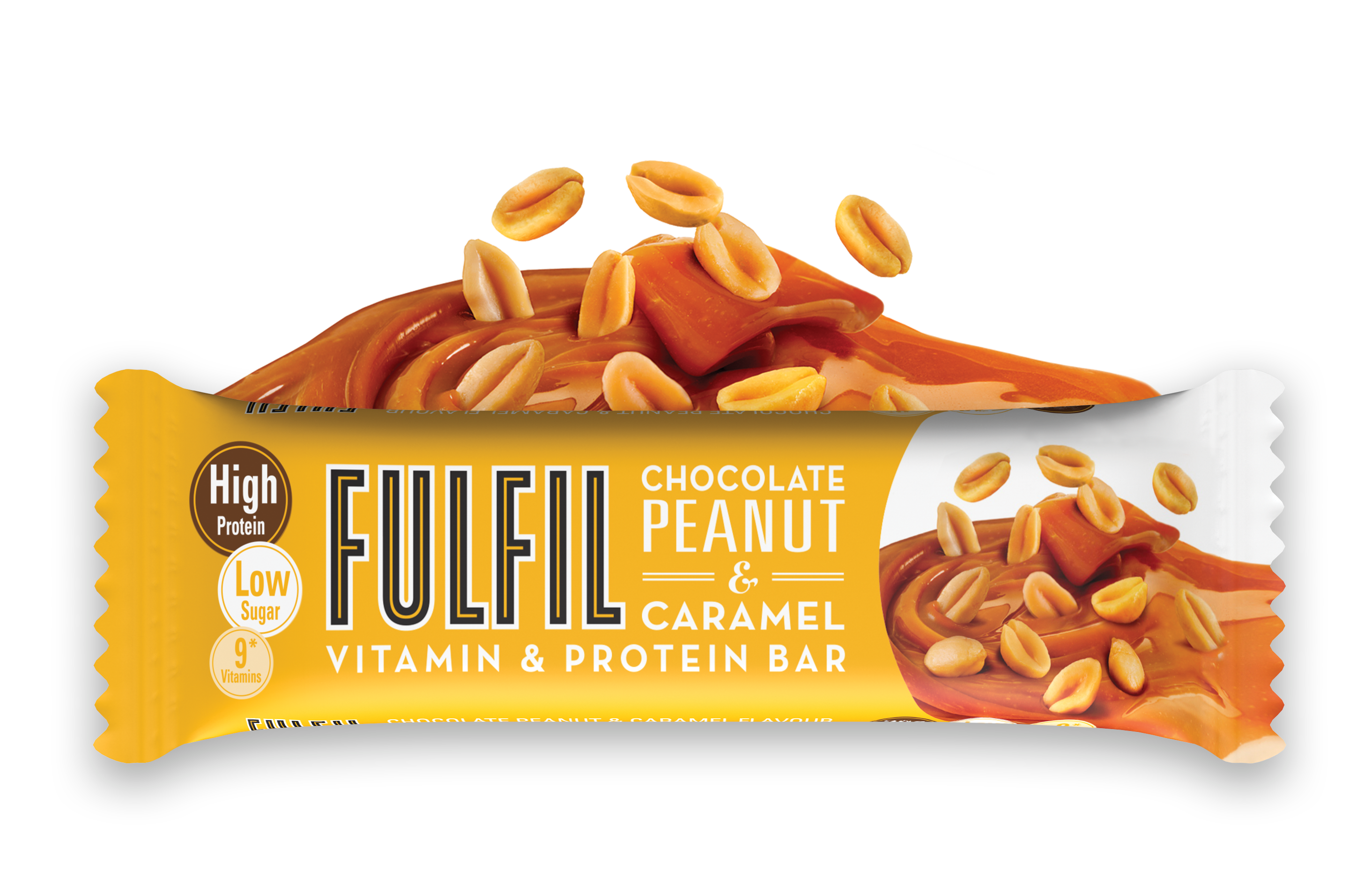 Fulfil Vitamin & Protein Bar Chocolate Caramel & Peanut (15 x 55g)