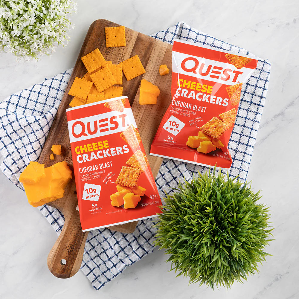 Quest Snack Cheese Crackers Cheddar Blast (4 x 30g)