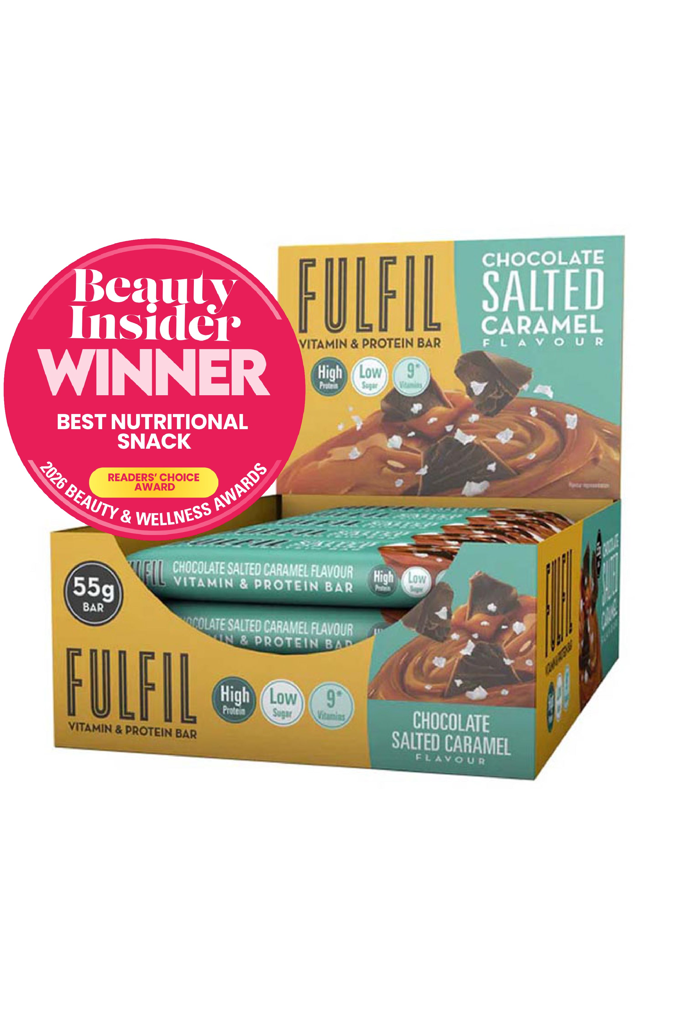 Fulfil Vitamin & Protein Bar Chocolate Salted Caramel (15 x 55g)
