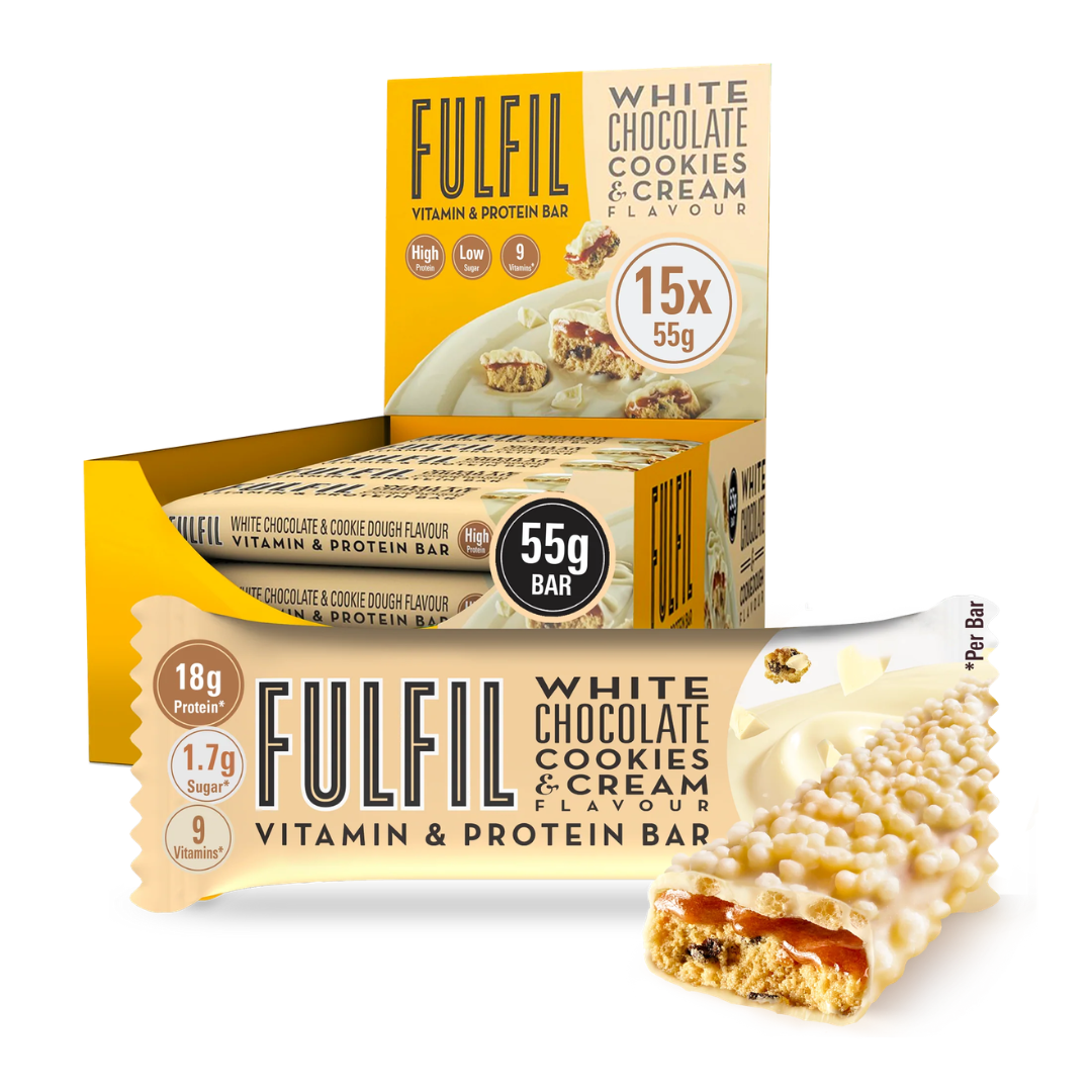 Fulfil Vitamin & Protein Bar White Chocolate Cookies & Cream 15X55G