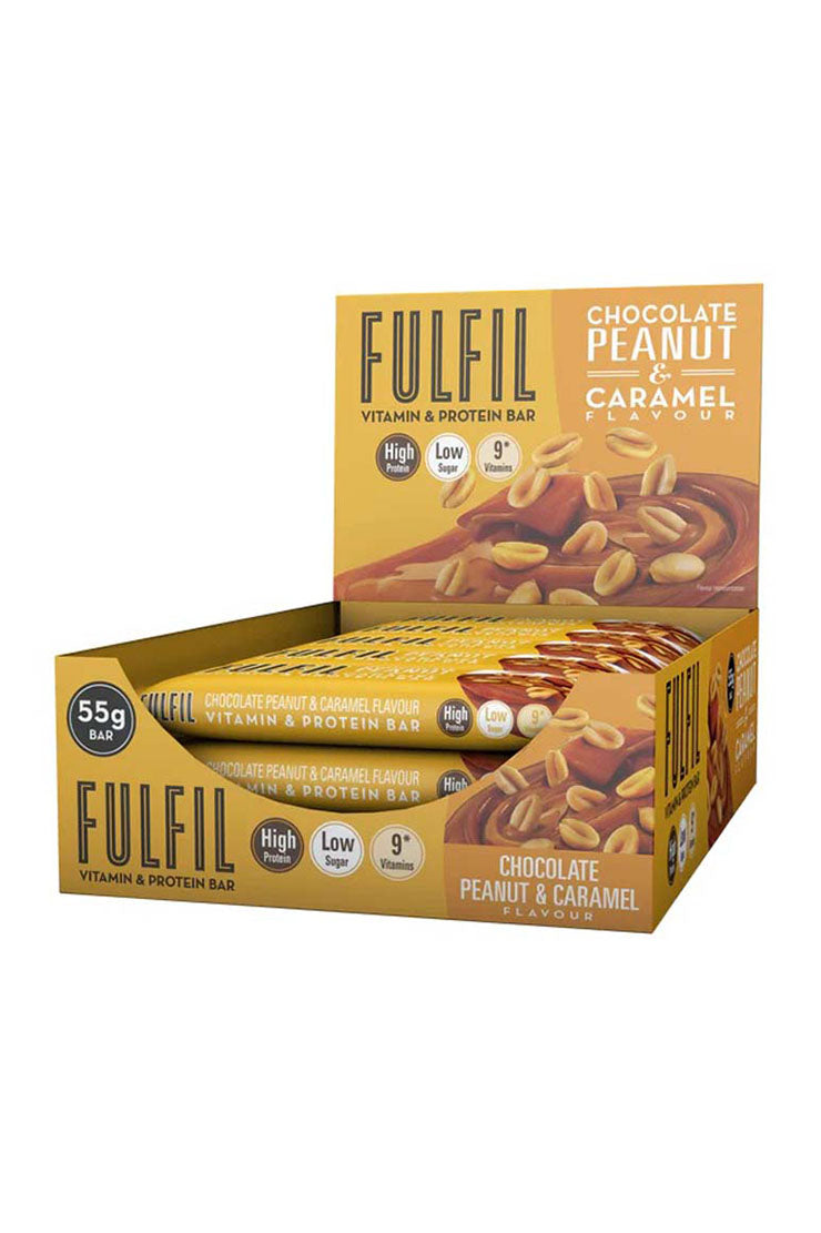 Fulfil Vitamin & Protein Bar Chocolate Caramel & Peanut (15 x 55g)