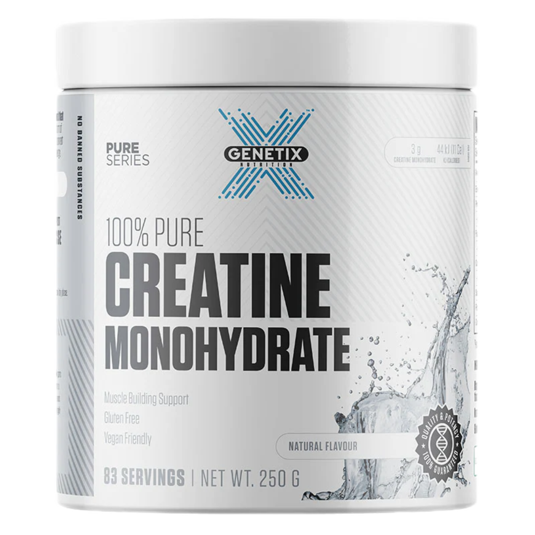 Genetix 100% Pure Creatine Monohydrate 250g Unflavoured