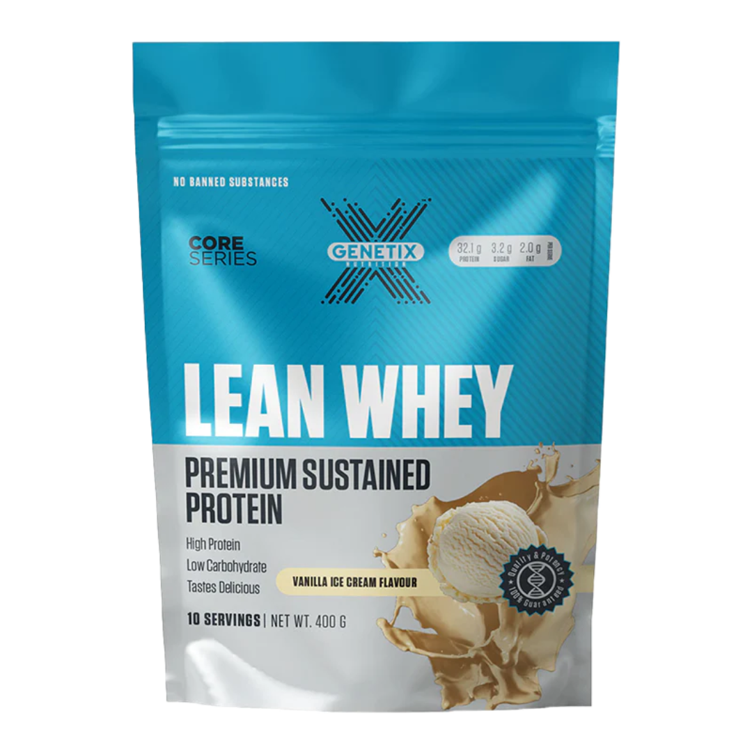 Genetix Premium Sustained Lean Whey Protein 400g Vanilla
