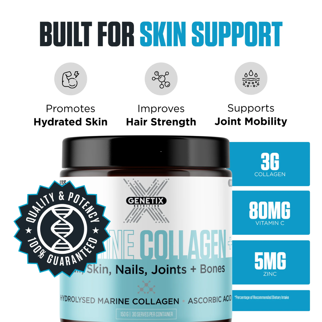 Genetix Hydrolysed Marine Collagen 150g Unflavoured