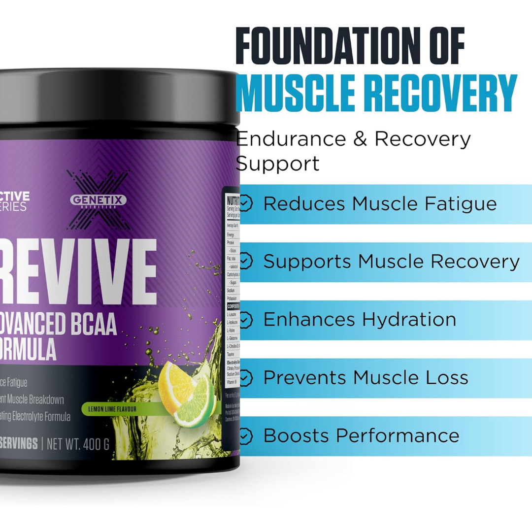 Genetix Revive Advanced BCAA 400g Lemon Lime