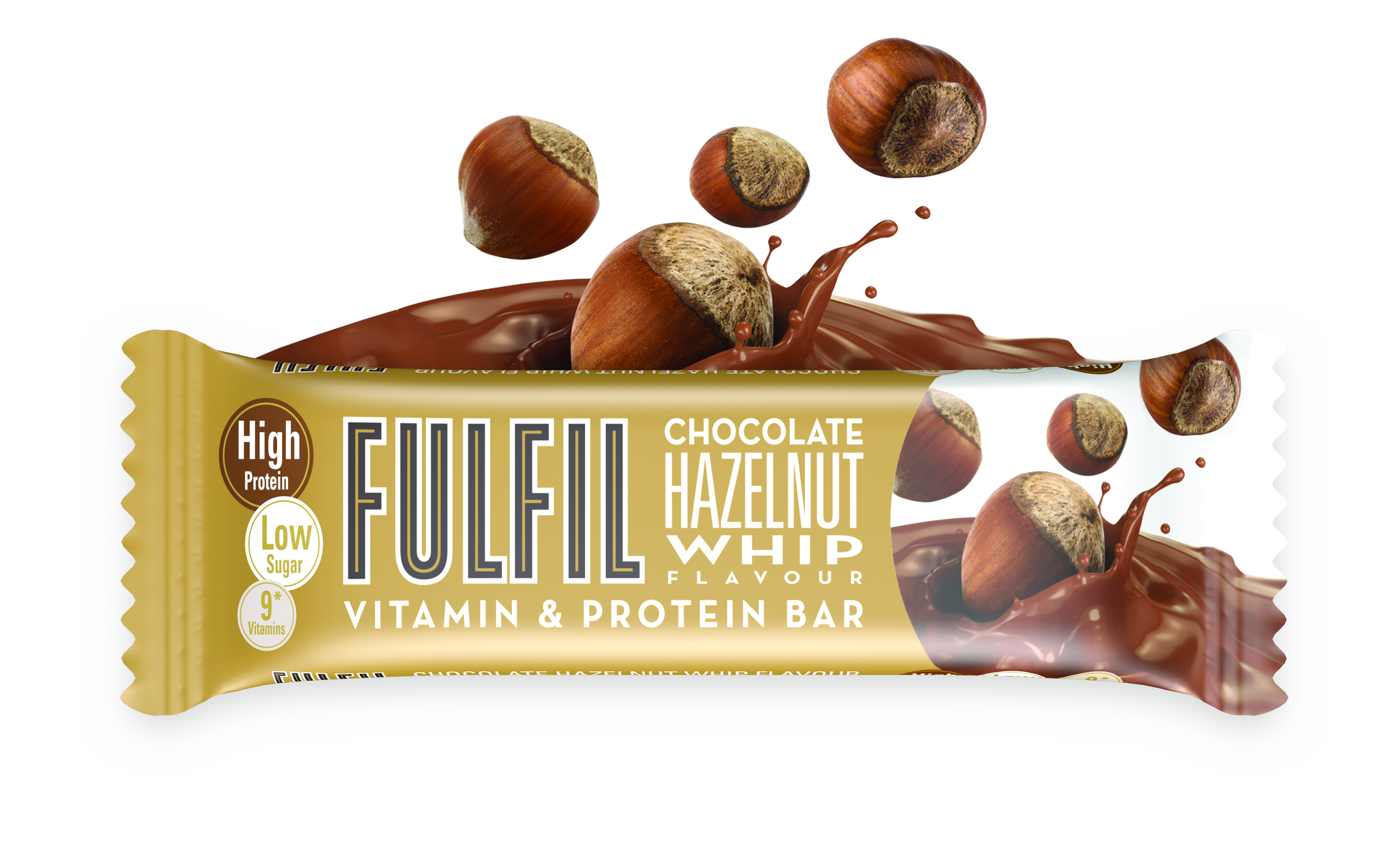 Fulfil Vitamin & Protein Bar Chocolate Hazelnut Whip (15 x 55g)