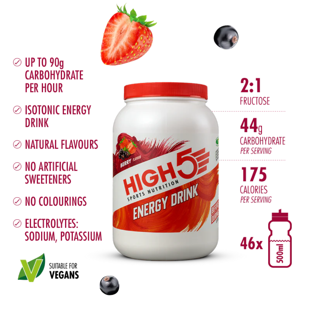 HIGH5 Energy Drink Powder Berry 2.2kg