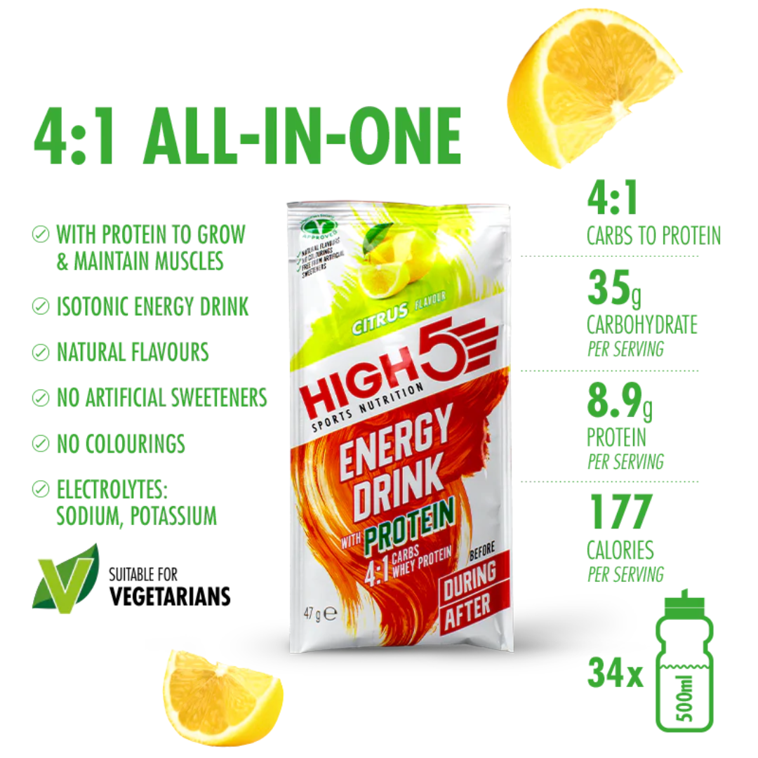 HIGH5 Energy Drink Citrus 12X47gr