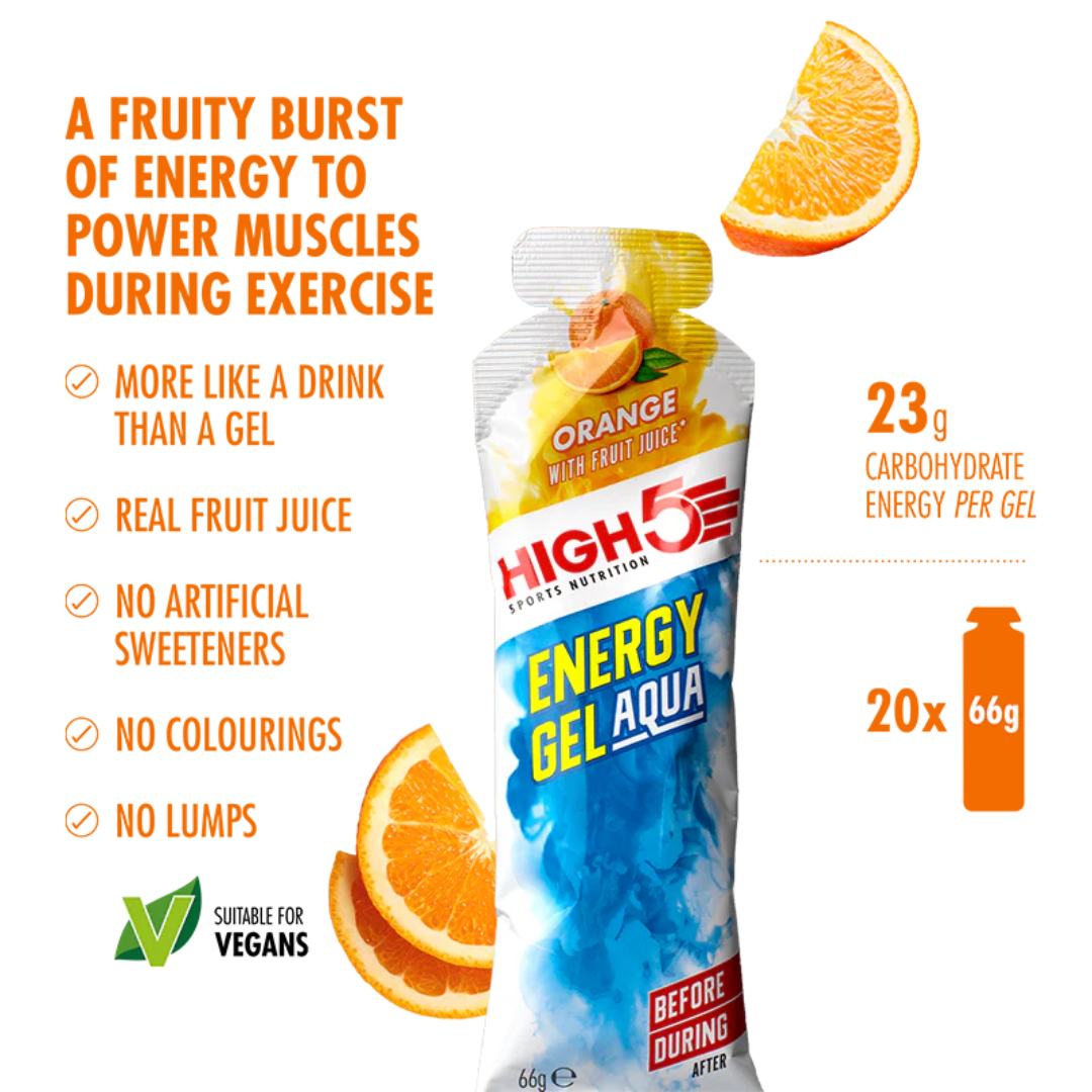 HIGH5 Energy Gel Aqua Orange (20X66g)