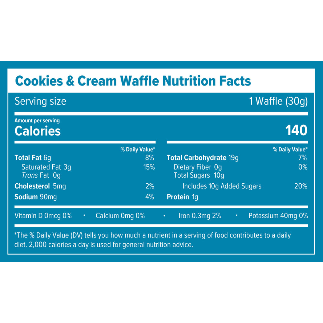 Honey Stinger Gluten Free Waffle - Cookies & Cream 1.06oz 12 pack