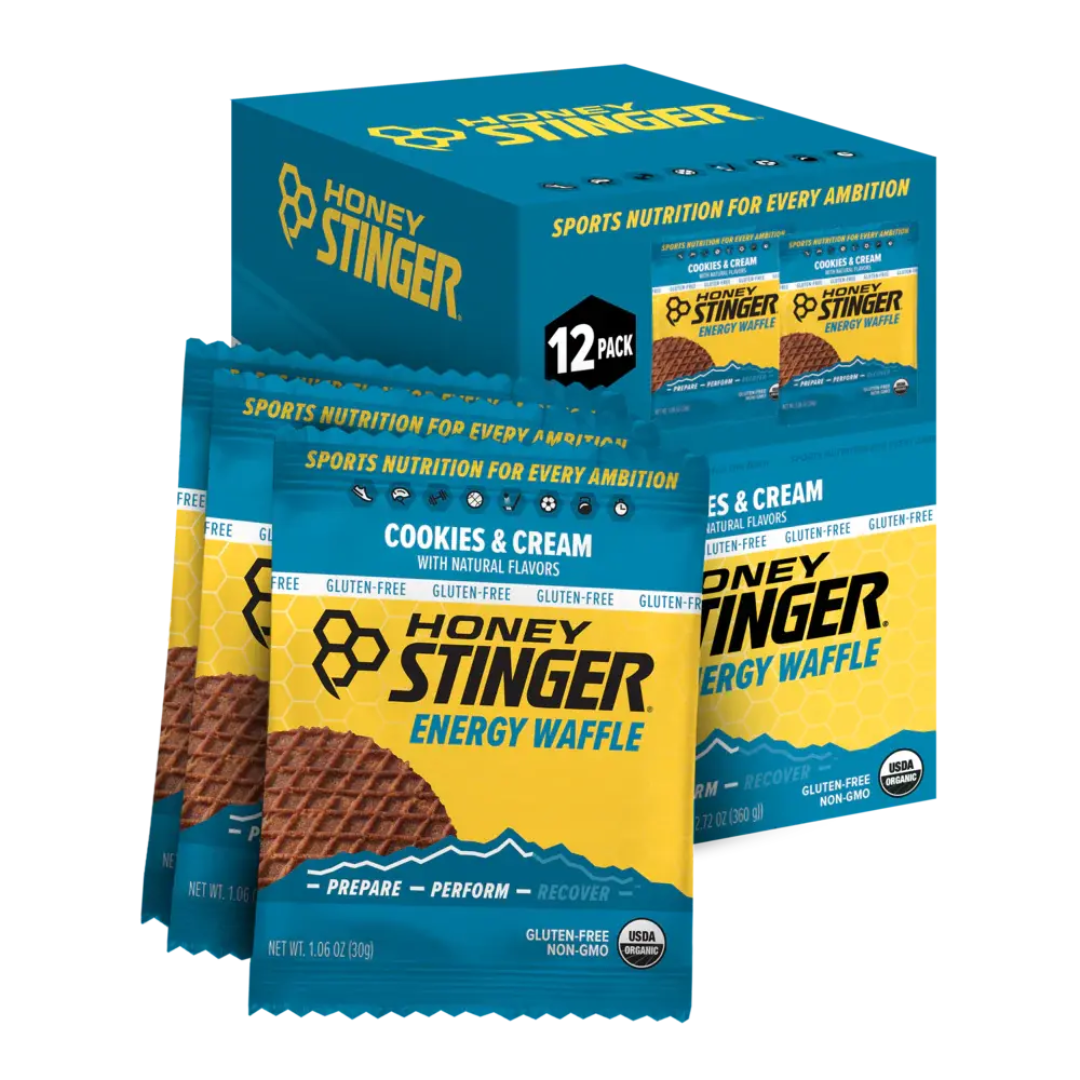 Honey Stinger Gluten Free Waffle - Cookies & Cream 1.06oz 12 pack