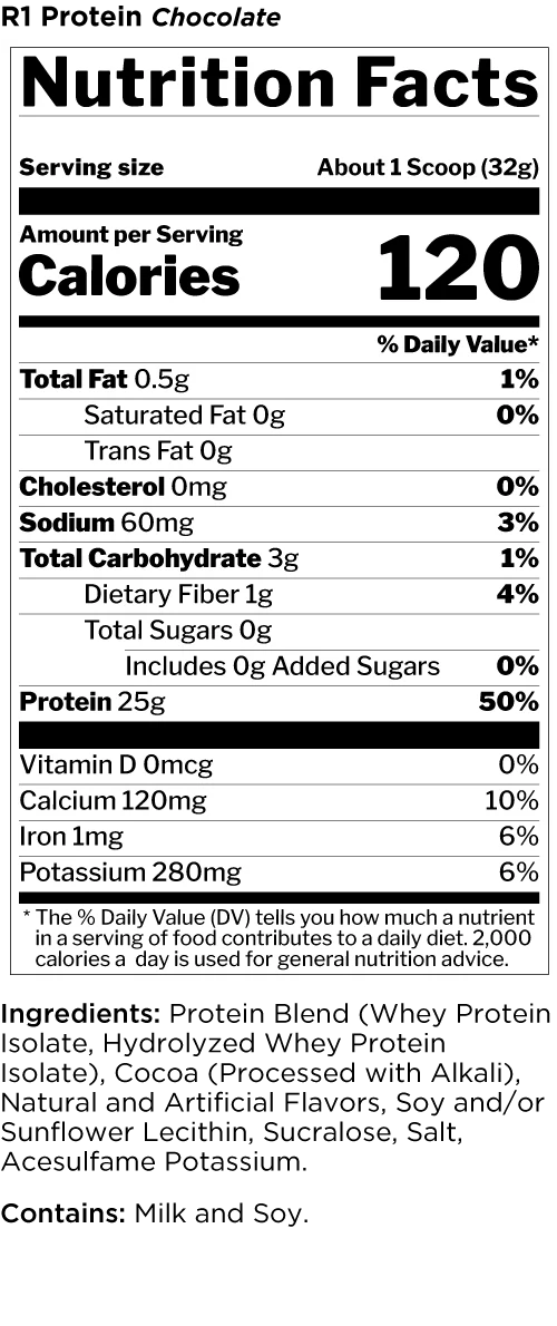 Rule One Whey Isolate 5lb - Chocolate Fudge