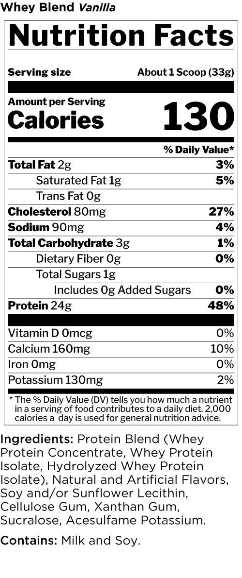 Rule One Whey Blend Vanilla Ice Cream 5lb