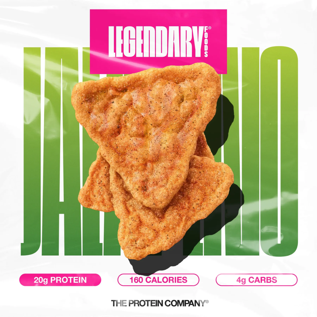Legendary Protein Popped Chips High Protein Jalapeno Cheddar (Box of 7 x 34g)